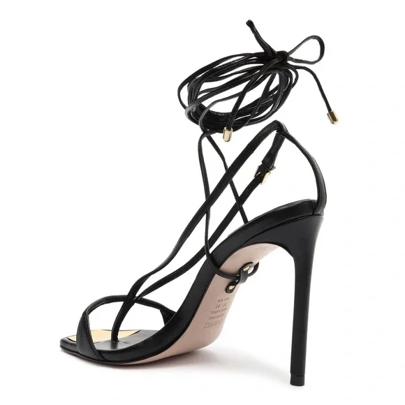 Schutz Vikki Black Strappy Heel - Picture 6 of 7